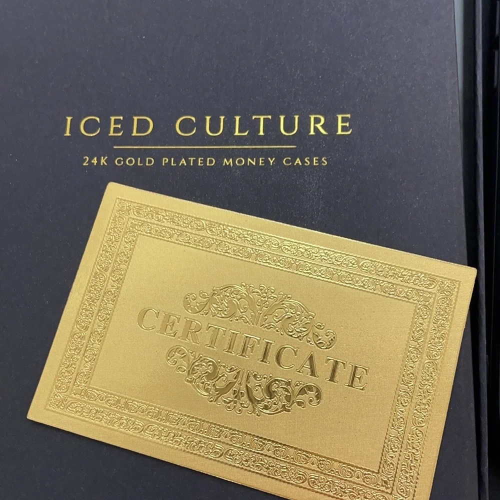 NWTS 24k Gold Plated IPhone 12 Case with box & authentication card